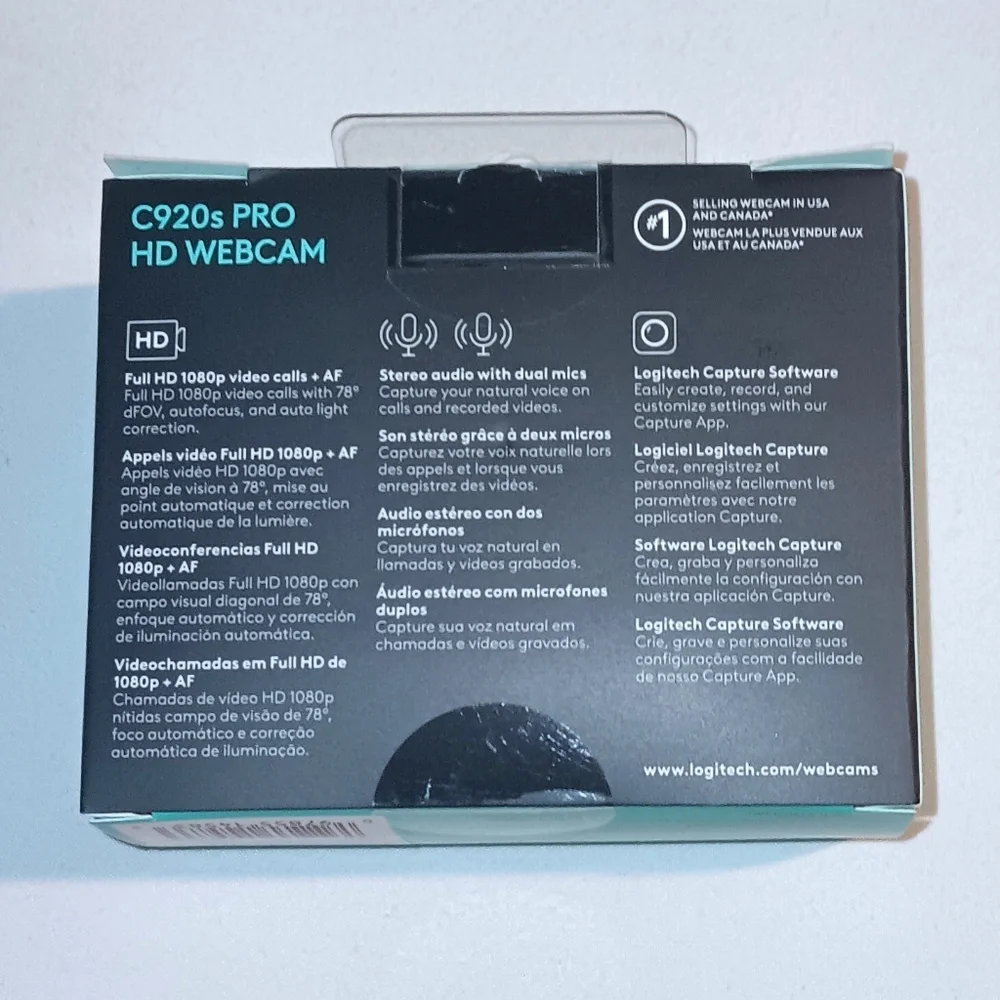 Logitech C920s Pro Black HD Webcam
